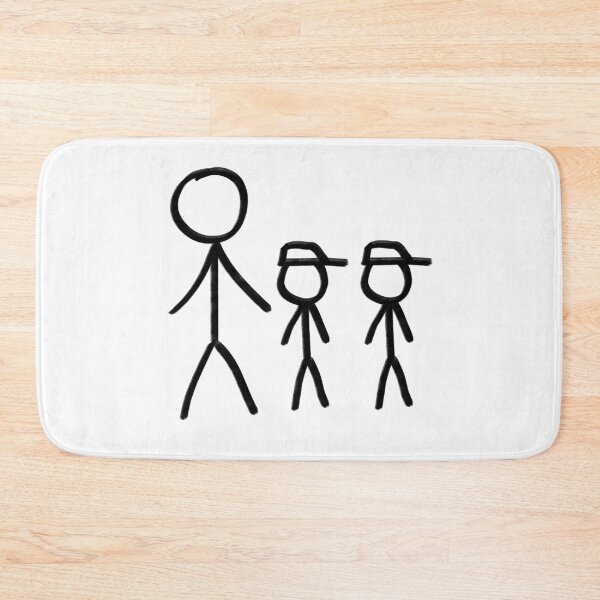 Item preview, Stick Figure Family-Single parent - WelshDesigns designed and sold by welshdesigns.