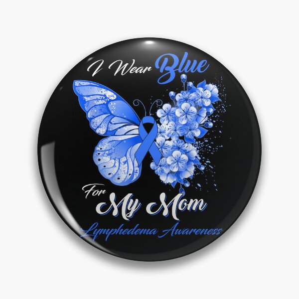 Item preview, I Wear Blue For My Mom Lymphedema Awareness Butterfly Ribbon Gifts designed and sold by Adropine.