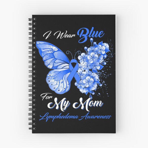 Item preview, I Wear Blue For My Mom Lymphedema Awareness Butterfly Ribbon Gifts designed and sold by Adropine.