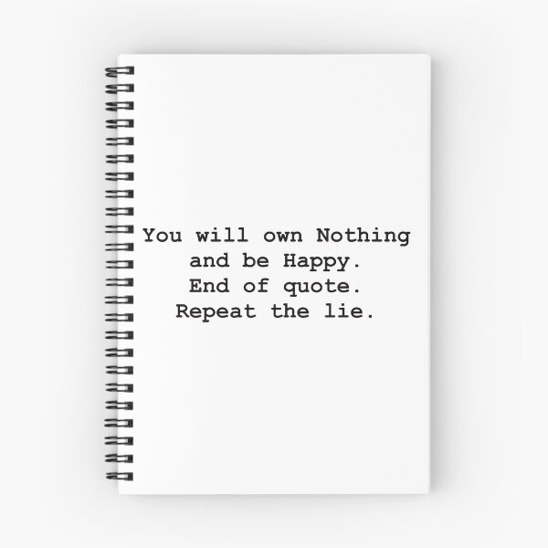 Item preview,  You will own nothing and be happy sarcastic WEF, Brandon meme designed and sold by DMcK Designs.