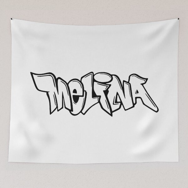 Item preview, Melina - Graffiti Name Design designed and sold by NameThatShirt.