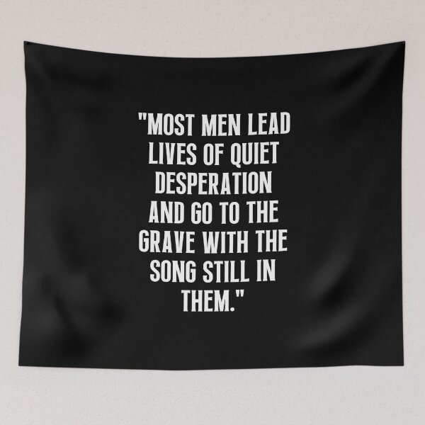 Item preview,  Most men lead lives of quiet desperation designed and sold by QuotesAreFun.