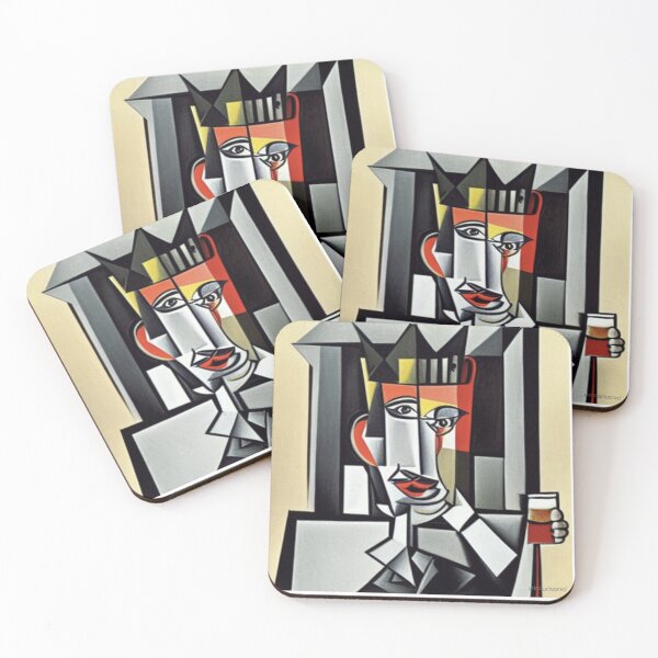 Item preview, Cubism Style Art of the King with a Craft Beer designed and sold by ericcarlosred.