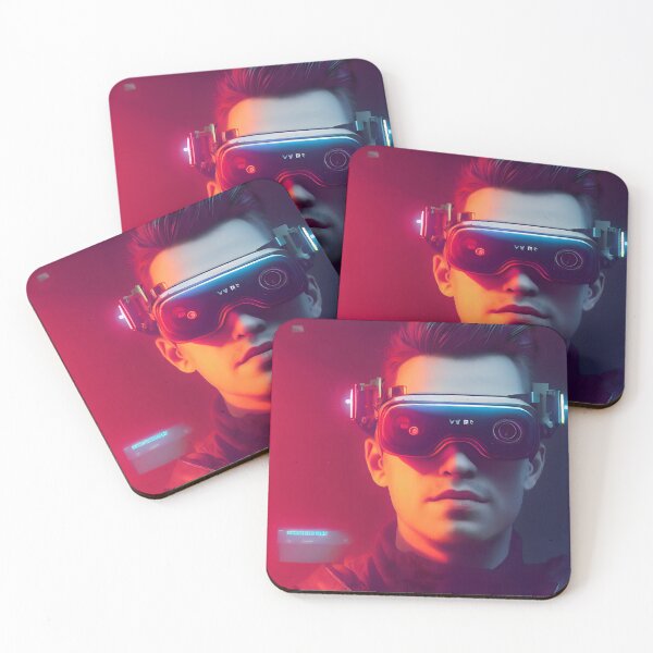 Item preview, Cyberpunk man with VR set designed and sold by NaumLabs.