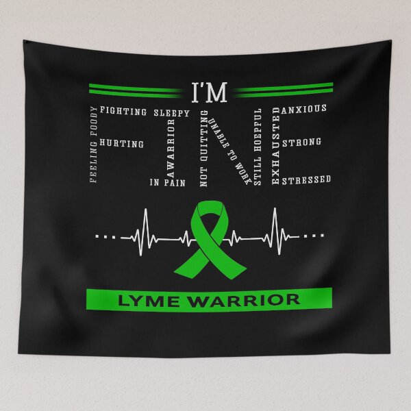 Item preview, I'm Fine Lyme Warrior Support Lyme Awareness Gifts designed and sold by rechardtee.