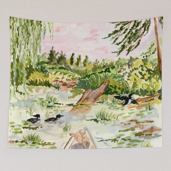 Item preview, Canoeing on the Pond designed and sold by Sabina Fenn.