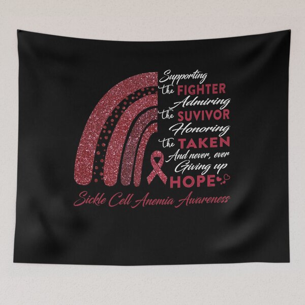 Item preview, Sickle Cell Anemia Warrior Supporting Fighter Sickle Cell Anemia Awareness designed and sold by Gillosina.