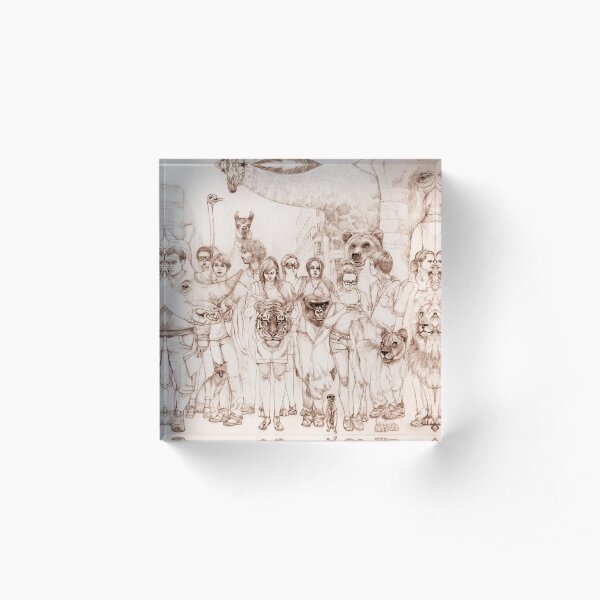 Urban Safari Sepia Acrylic Block