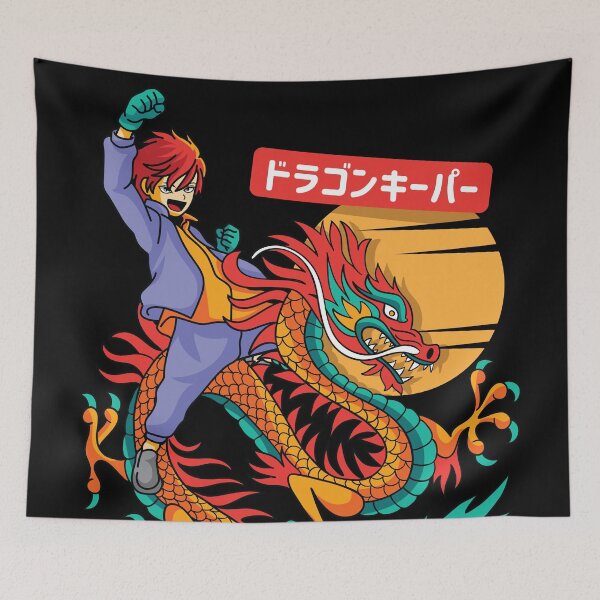 Item preview, Cool Anime Boy Riding a Dragon designed and sold by spacedowl.
