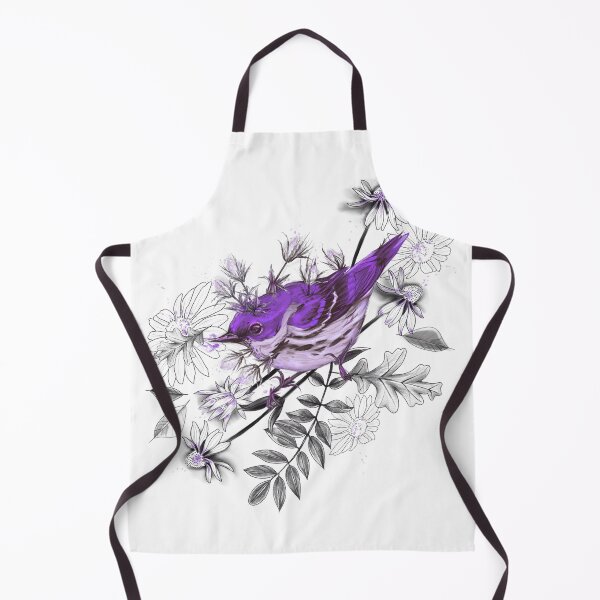 Item preview, Setophaga cerulea + Purple Thistles designed and sold by Ether hocromic.