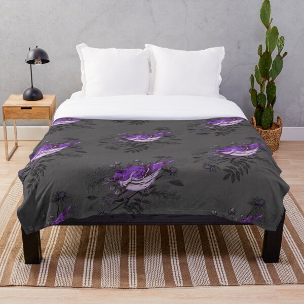 Item preview, Setophaga cerulea + Purple Thistles designed and sold by Ether hocromic.
