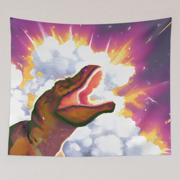 Item preview, Space Dinosaur Number Three designed and sold by priddypaintings.