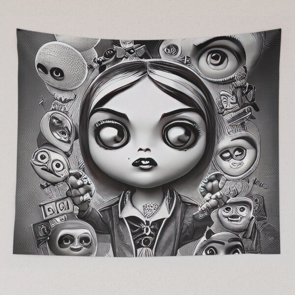Item preview, Confused Girl Bumpkin - Cute Caricature Character Design designed and sold by Miraje.