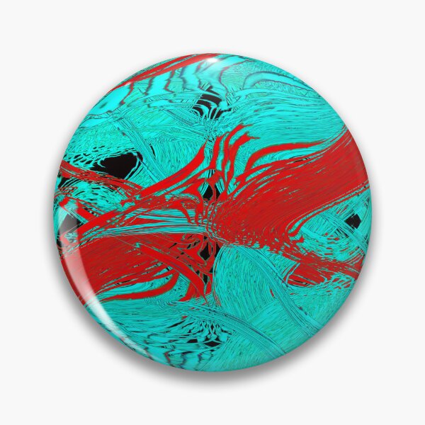 Abstract design in Red and Blue by Adelaide Artist Avril Thomas Pin
