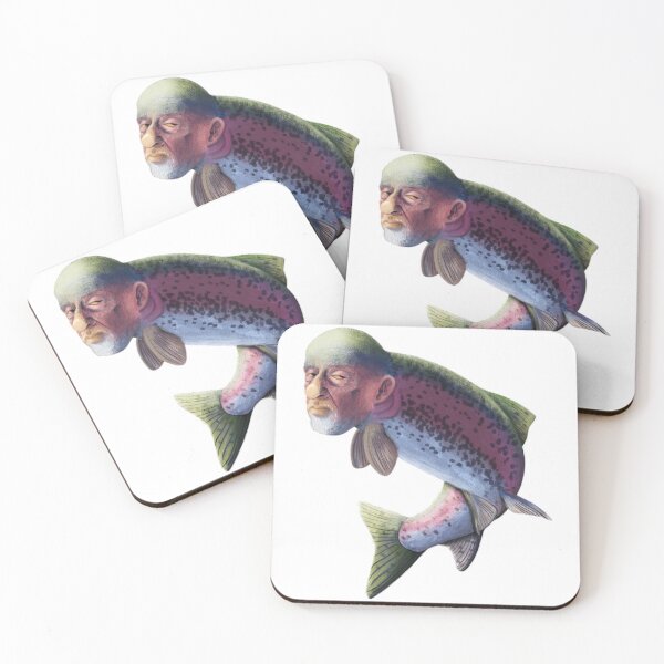 Item preview, Mike Fish Or Man Trout Cursed Rainbow Steelhead  designed and sold by hwinn.