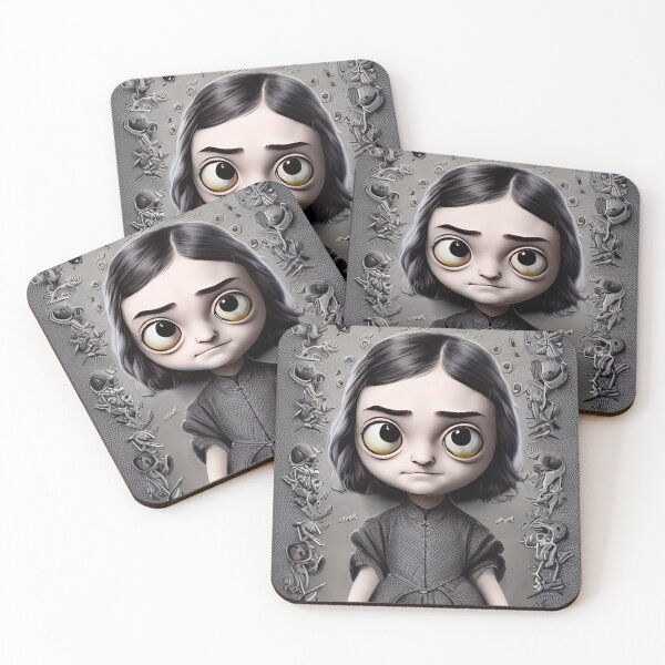 Item preview, Creepy Weird Girl Bumpkin - Cute Caricature Character Design designed and sold by Miraje.