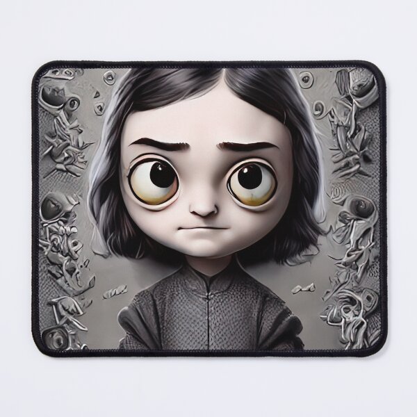 Item preview, Creepy Weird Girl Bumpkin - Cute Caricature Character Design designed and sold by Miraje.