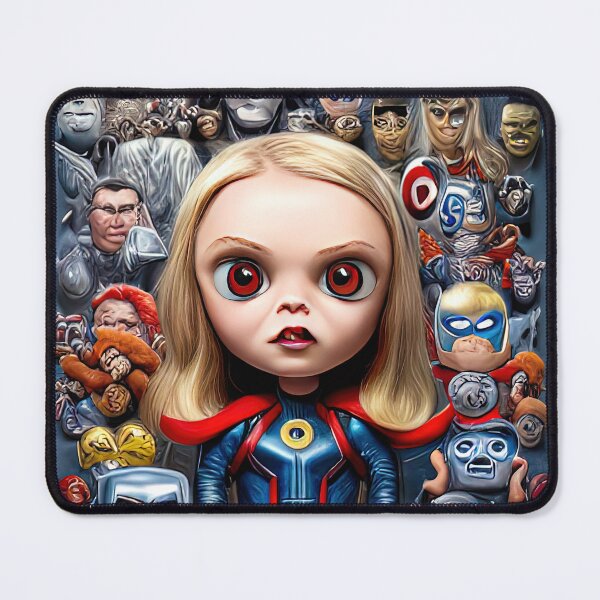 Item preview, Superhero Girl Bumpkin - Cute Caricature Character Design designed and sold by Miraje.