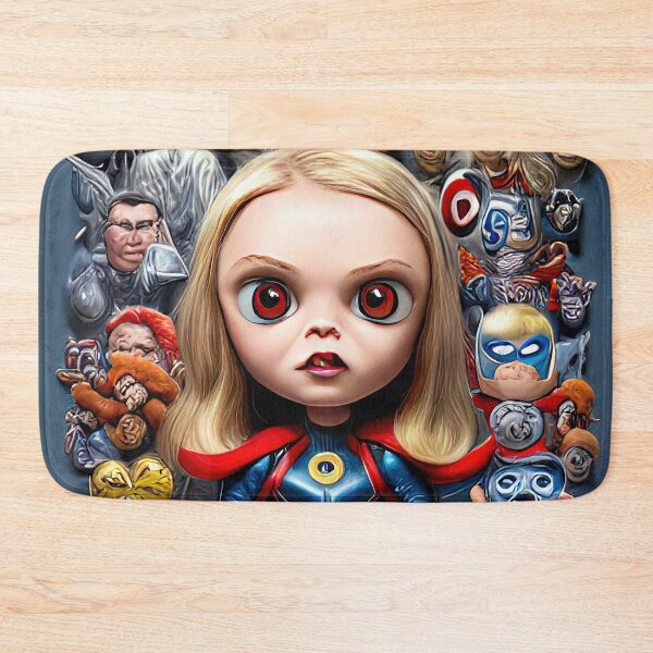 Item preview, Superhero Girl Bumpkin - Cute Caricature Character Design designed and sold by Miraje.