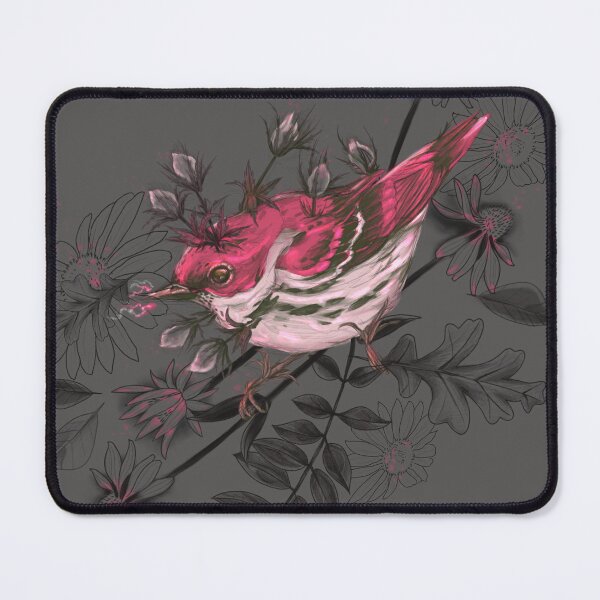 Item preview, Setophaga cerulea + Thistles Pink designed and sold by Ether hocromic.