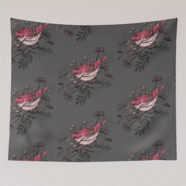 Item preview, Setophaga cerulea + Thistles Pink designed and sold by Ether hocromic.