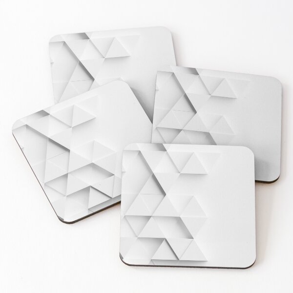 Item preview, Random shifted white triangle background  designed and sold by UDDesign.