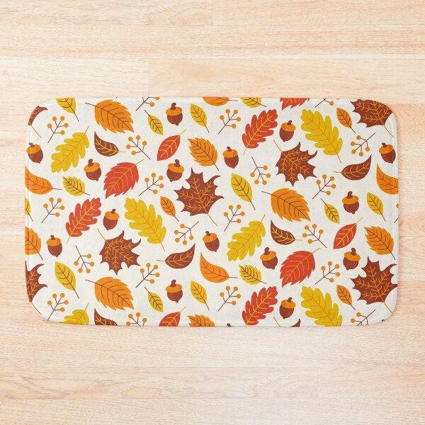 Item preview, Autumn / Fall Leaves + Acorns Pattern designed and sold by Carrie Cantwell Art.