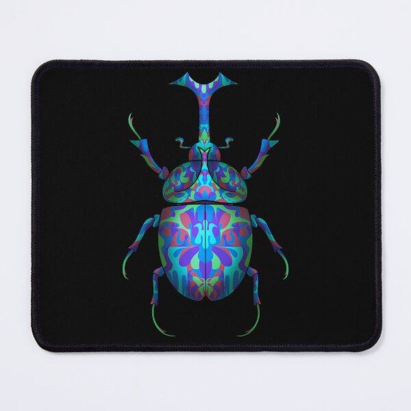 Item preview, Colorful Patterned Groovy Psychedelic Beetle designed and sold by hwinn.
