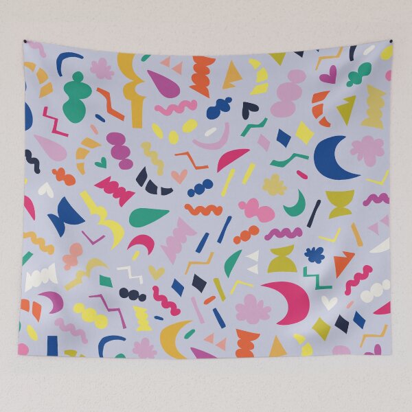 Item preview, Organic cute shapes pattern in colorful palette designed and sold by ambrojit.