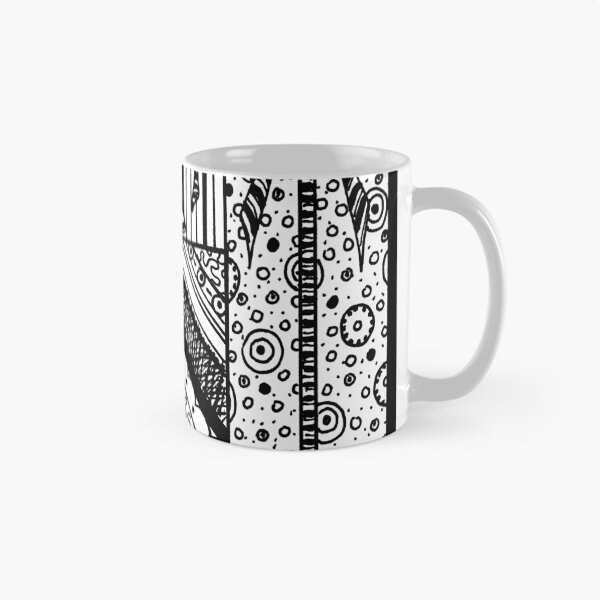 Item preview, Birthday Wishes Aussie Tangle Black & White by Heather Holland designed and sold by Heatherian.