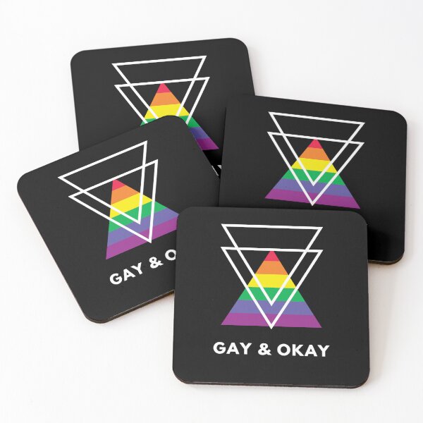 Item preview, Gay & Okay - Large | black designed and sold by abroadDesigns.