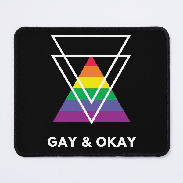Item preview, Gay & Okay - Large | black designed and sold by abroadDesigns.