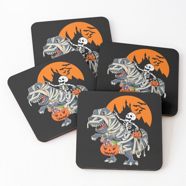 Item preview, Skeleton Riding Dinosaur Bones Halloween designed and sold by ROFIN.