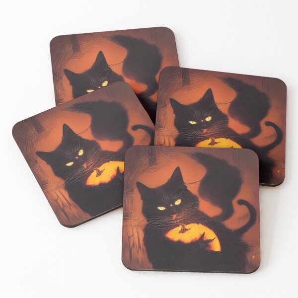 Item preview, Evil Cat Hugs Pumpkin  designed and sold by Horrorscape.