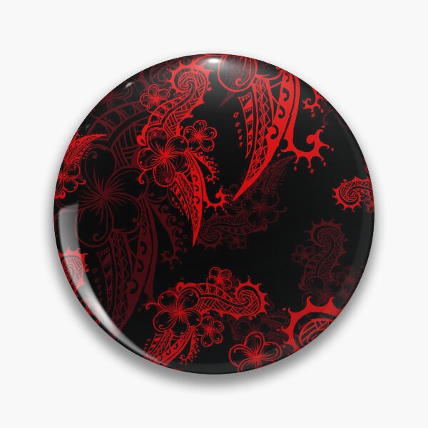 Item preview, Vintage Hawaiian Lava Red Dress Print 3423 designed and sold by sunnthreads.