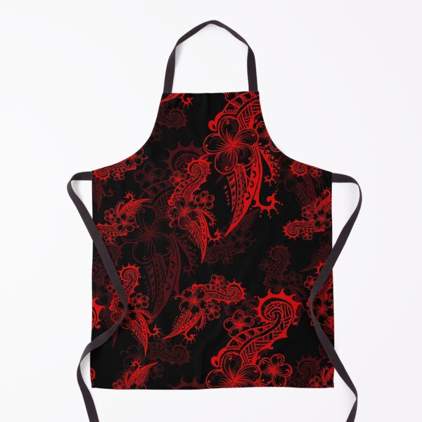 Item preview, Vintage Hawaiian Lava Red Dress Print 3423 designed and sold by sunnthreads.