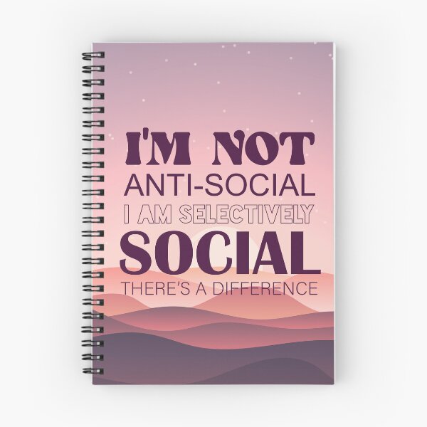Item preview, I Am Not Anti-Social I Am Selectively Social  designed and sold by bolimj.