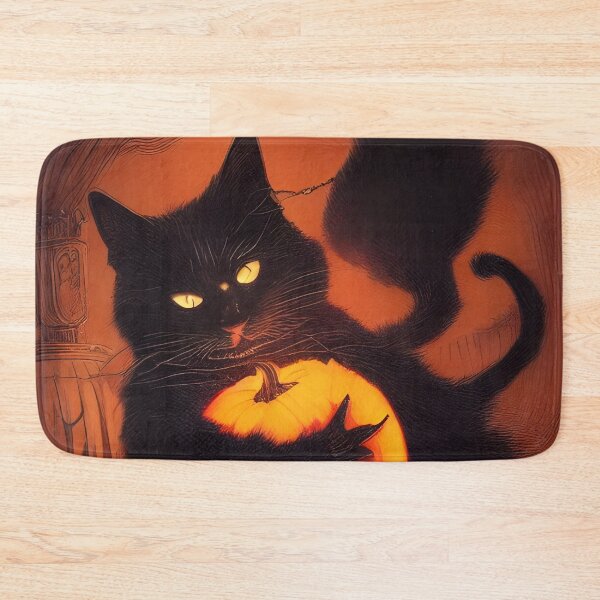 Item preview, Evil Cat Hugs Pumpkin  designed and sold by Horrorscape.