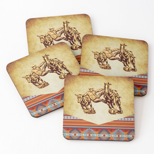 Item preview, Western Rodeo Bulldogger - Steer Wrestling Pattern designed and sold by handsoftime2020.