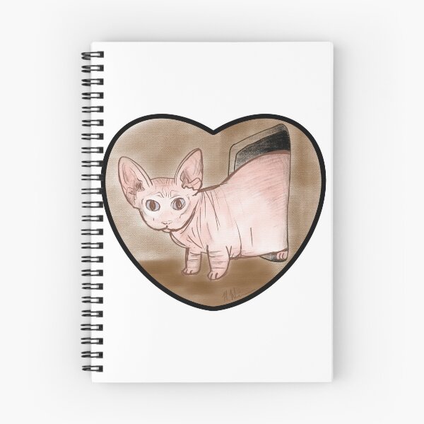 Item preview, Sphinx Cat Hairless Kitten Heart Wall Cute Pet  designed and sold by hwinn.