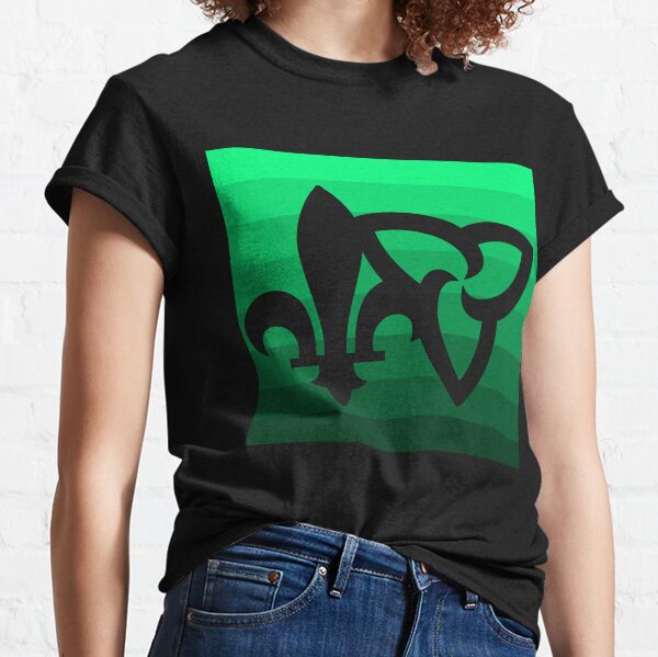 Item preview, Franco-Ontarian Abstract Design (on a gradated green background) designed and sold by Lynn Callewaert.