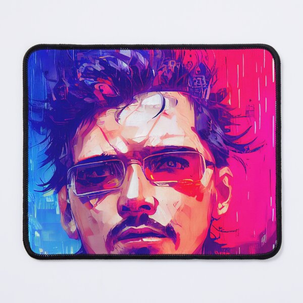 Item preview, Cyberpunk man ink painting designed and sold by NaumLabs.