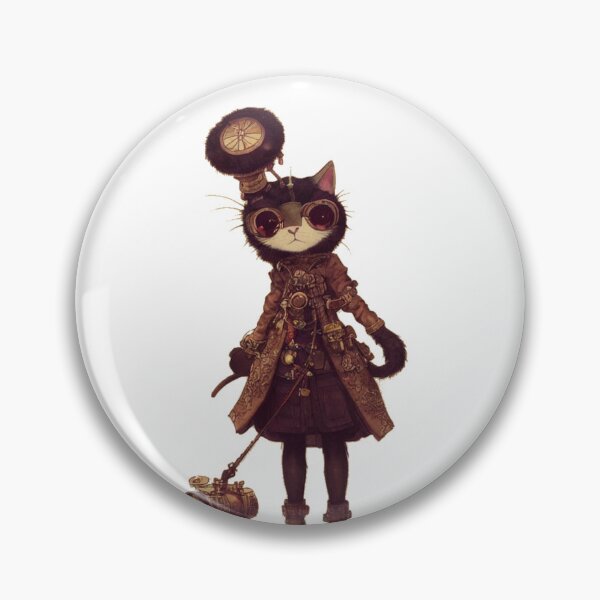 Item preview, gato vapor punk designed and sold by RiotStore.