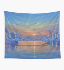 Morning on the River Liffey Wall Tapestry