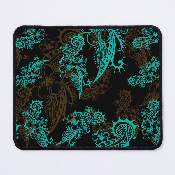 Item preview, Vintage Hawaiian Ocean Teal Dress Print 3422 designed and sold by sunnthreads.