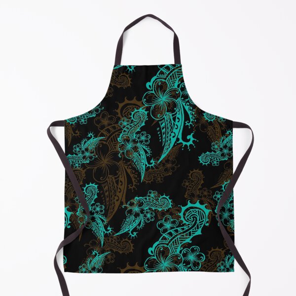 Item preview,  Vintage Hawaiian Ocean Teal Dress Print 3422 designed and sold by sunnthreads.