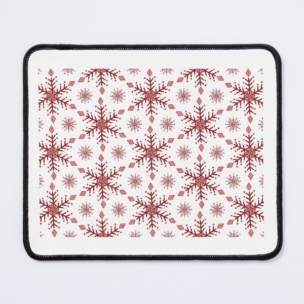 Item preview, Red Snowflake Collage designed and sold by Demiree Cahill-Sabin.