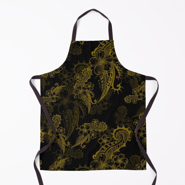 Item preview, Vintage Hawaiian Gold Dress Print 3421 designed and sold by sunnthreads.