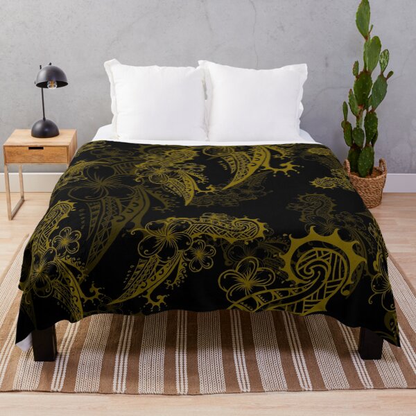 Artikelvorschau, Vintage hawaiianisches Goldkleid Druck 3421 entworfen und verkauft von sunnthreads.