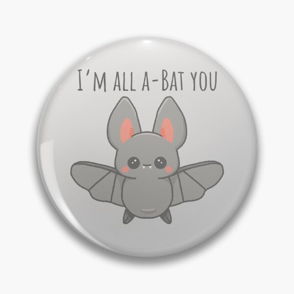 Item preview, I’m All A-Bat You - Funny Bat Pun designed and sold by HappyDoodlen.